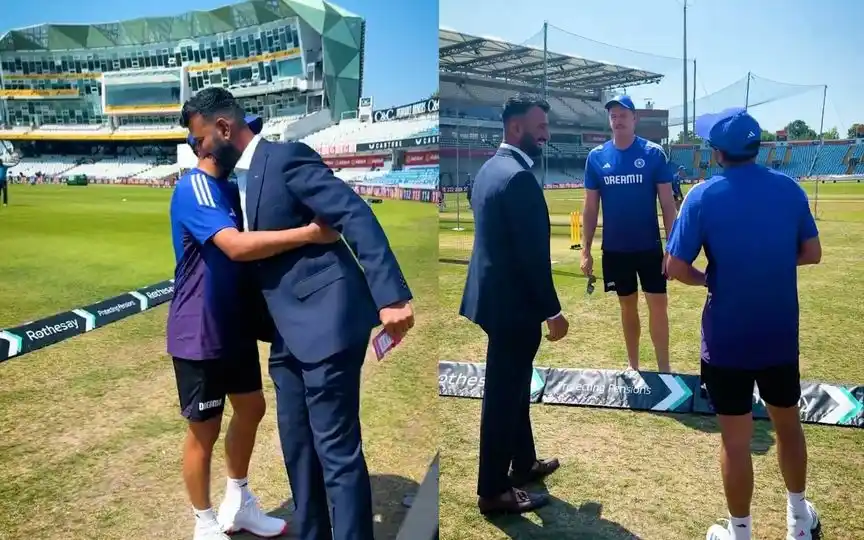 Cheteshwar Pujara spotted with Kuldeep Yadav [Source: Sonysports]